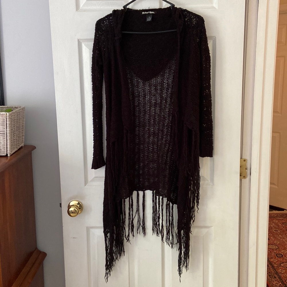 Planet Gold knit cardigan with hood